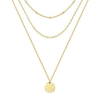 18K Gold Plated Set of 3 Necklaces